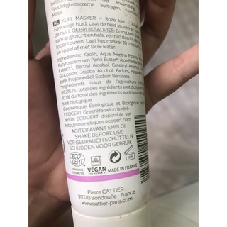 Cattier Masque Argile - Mặt Nạ Đất Sét 100ml