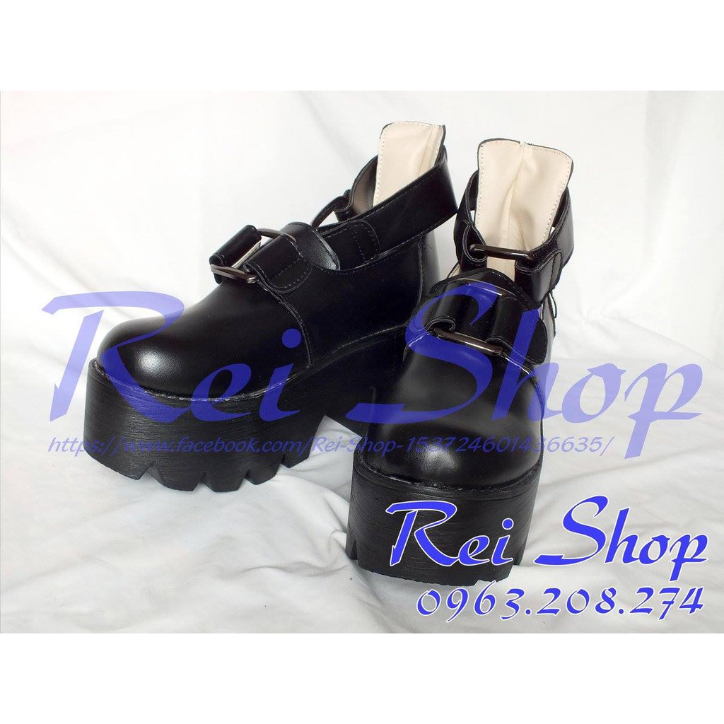 [ĐẶT LÊN 1 SIZE] Giày Punk Rock Phong Cách Harajuku Lolita Nhật Bản - Giày Cosplay (G02)