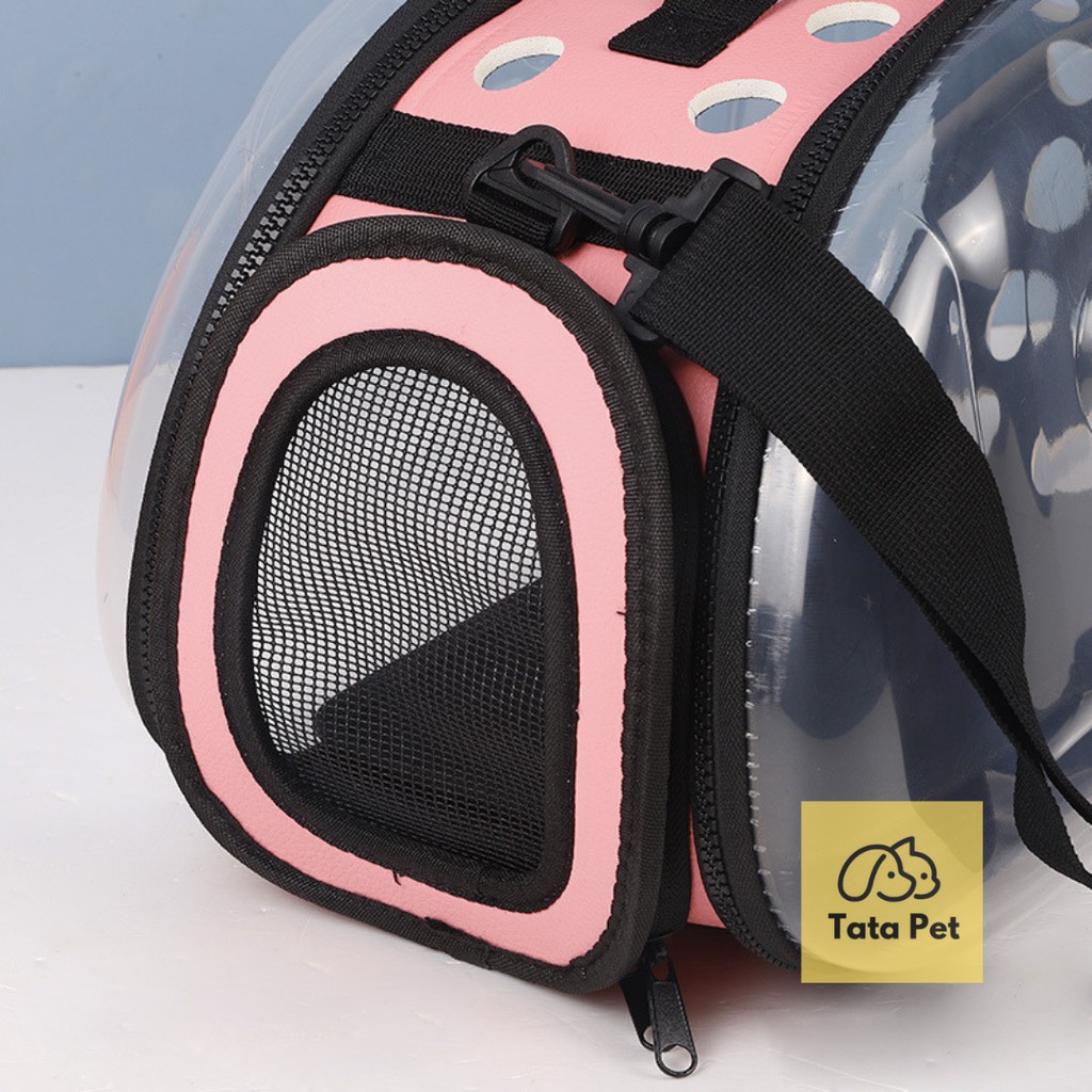 Túi Vận Chuyển Chó Mèo Trong Suốt -Túi Đựng Thú Cưng [Có thể gấp gọn] TATA PET