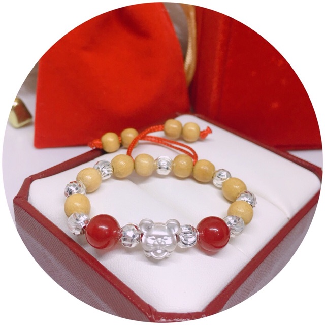Vòng dâu mix bạc cho bé chuột