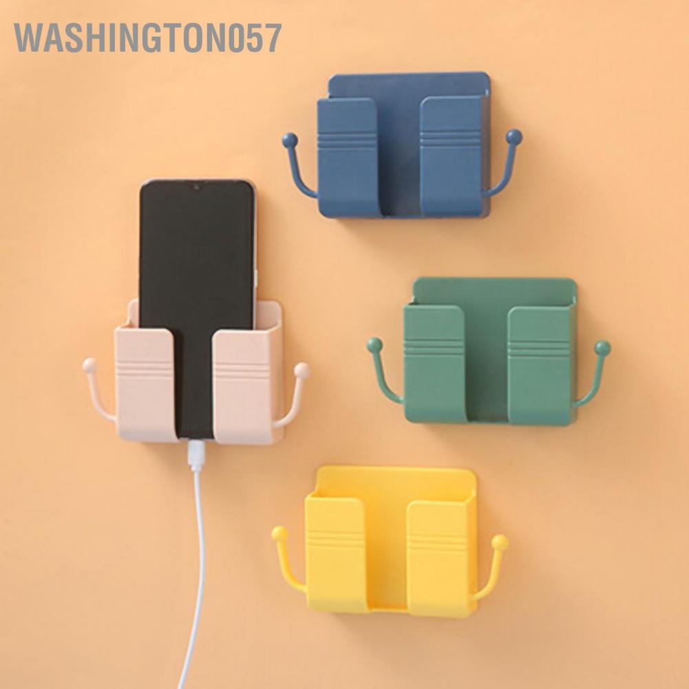 Hàng Hot Giá đỡ điện thoại treo tường Cắm đầu giường Đấm miễn phí với vị trí nhận cáp dữ liệu Hàng giao ngayWashington057