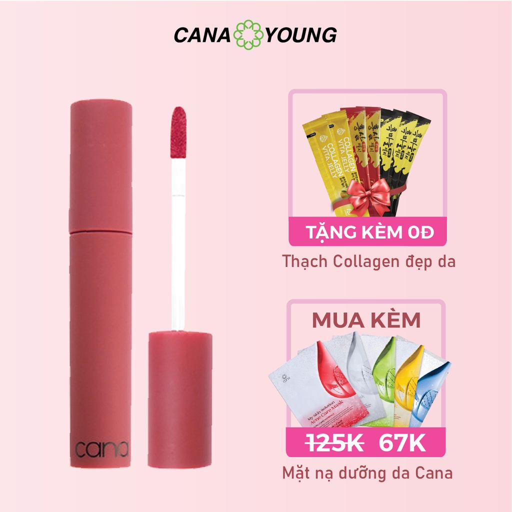 Son Kem Lì Mịn Môi Cao Cấp Hàn Quốc Cana Creamy Lipstick Mousse 05gr