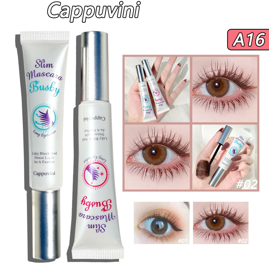 Mascara Cappuvini chuốt mi làm dày và dài mi tự nhiên 6g