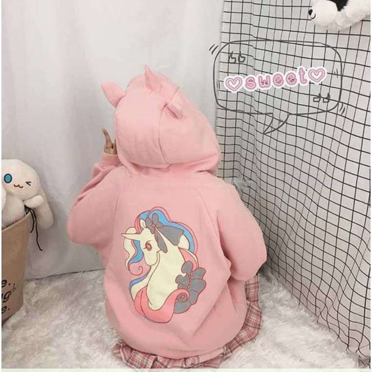 [FREESHIP_50K] Áo khoác nỉ nữ, áo khoác khoác kéo có nón dễ thương William - NL211