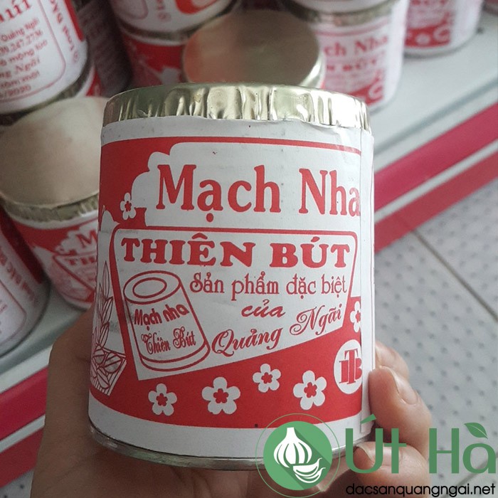 Mạch Nha Thiên Bút Quảng Ngãi Hủ 300gr Đường Mạch Nha Sản Phẩm Sản Xuất Truyền Thống Tự Nhiên - Út Hà Đặc Sản