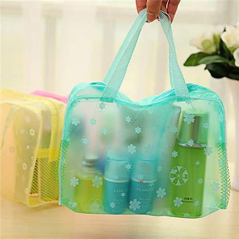 Combo 2 túi nhựa trong suốt có quai tiện dụng - BX0972