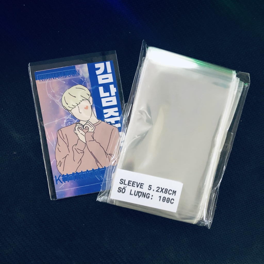 [Có sẵn] Xấp 100c bọc bài, Sleeves đựng thẻ bài, postcard, photocard idol, anime, yugioh nhiều size giá rẻ SLEEVE