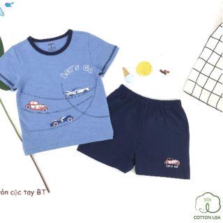 Bộ cộc tay bé trai ô tô Dokma