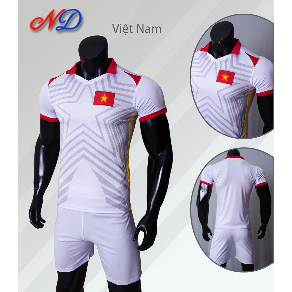 Bộ Đồ Đá Banh Đội Tuyển Việt Nam Trắng