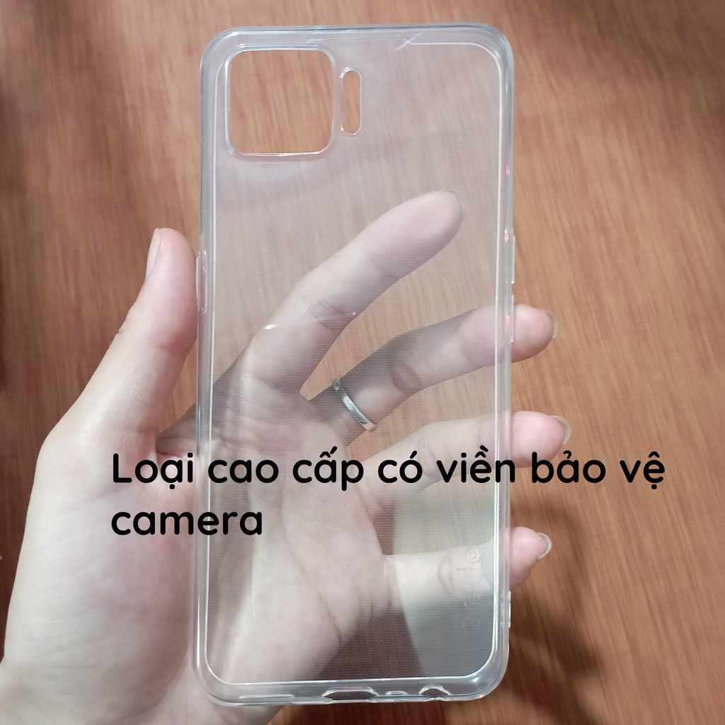 Ốp lưng Oppo A73 dẻo silicon trong suốt, loại cao cấp có viền bảo vệ camera