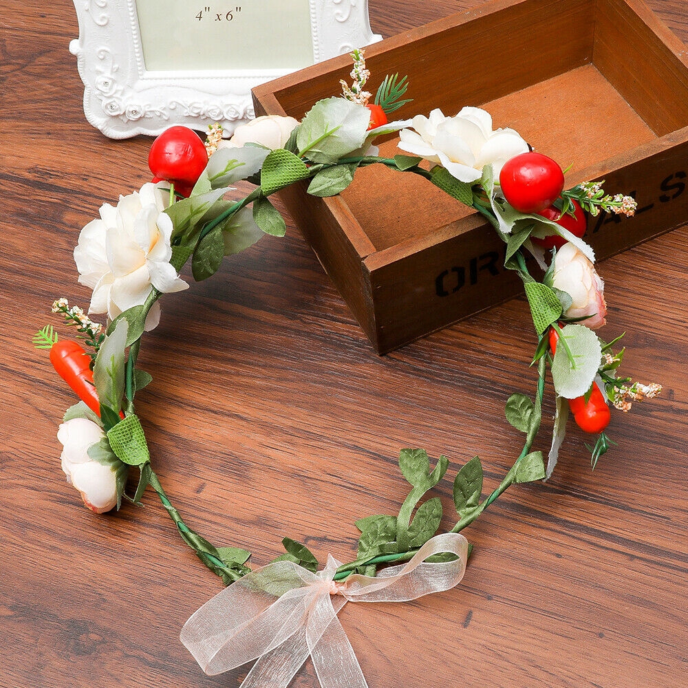 Băng đô Haimeikang kiểu Boho tùy chỉnh đính hoa dành cho nữ ngày cưới