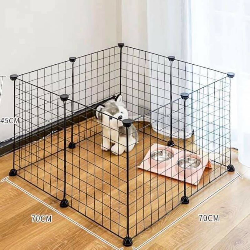 Chuồng quây thú cưng lắp ráp 70x70 cao 45 kèm chốt