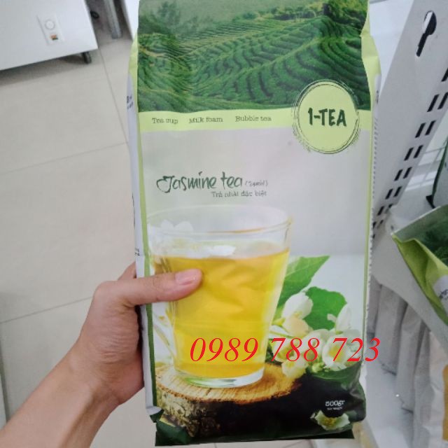 Trà Xanh Hương Nhài One Tea 500g- Trà Xanh Nhài 1-Tea gói 500g