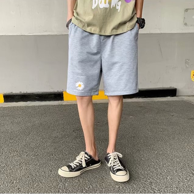 Quần short thể thao hoa cúc daisy unisex siêu hot | BigBuy360 - bigbuy360.vn