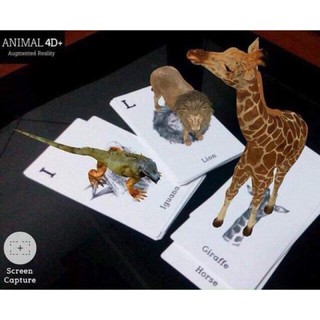 Thẻ học 4D animals cho bé