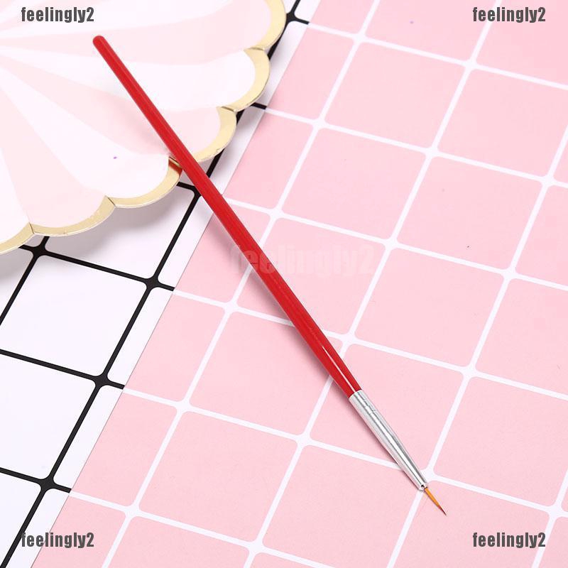 ❤Mặt Trời❤ Set 3 Cọ Vẽ Móng Tay Siêu Mỏng