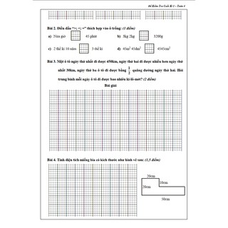 Sách Đề Kiểm Tra Toán 4 Học Kì 1