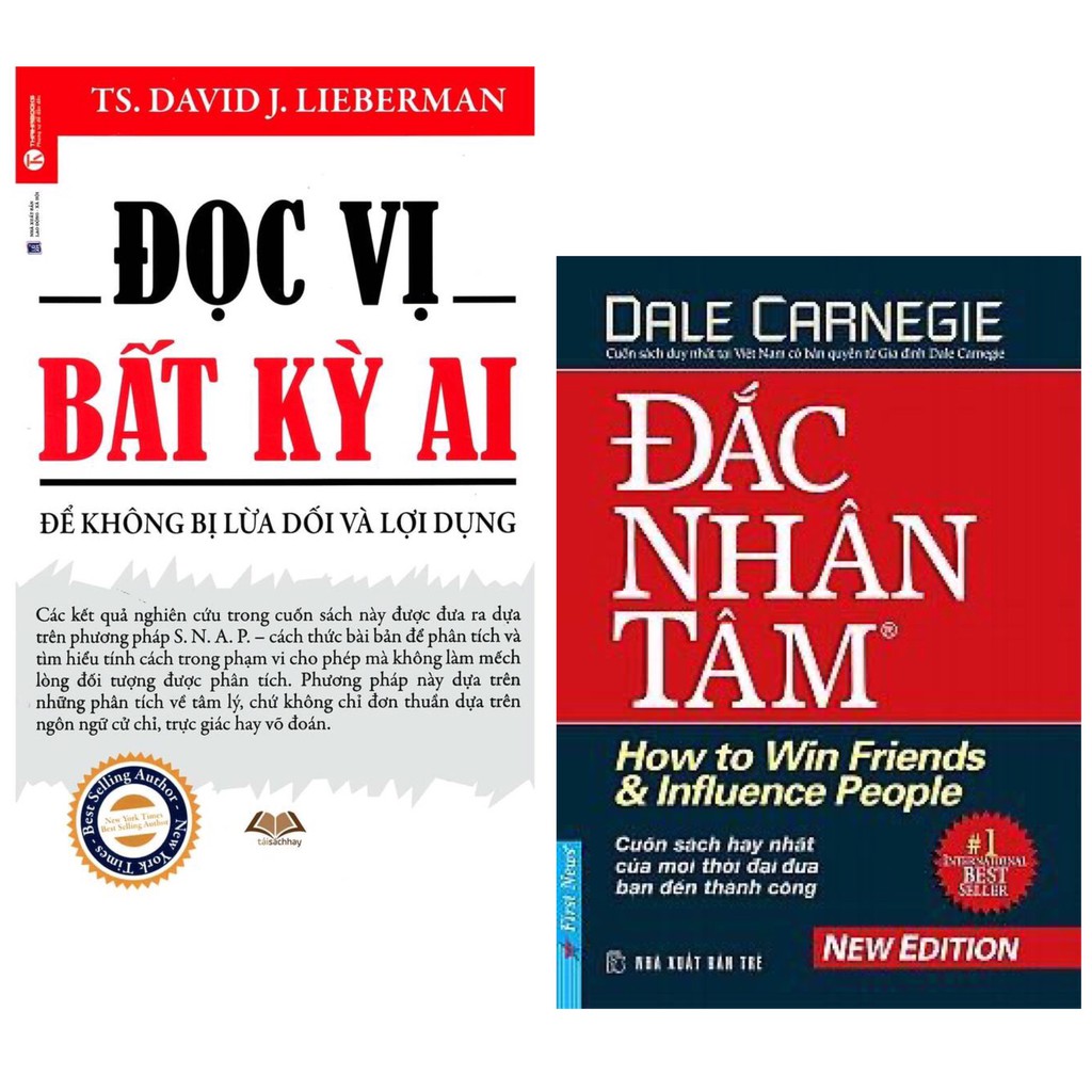 Sách - Combo Đọc Vị Bất Kỳ Ai (Tái Bản 2019) + Đắc Nhân Tâm (Bìa Cứng)