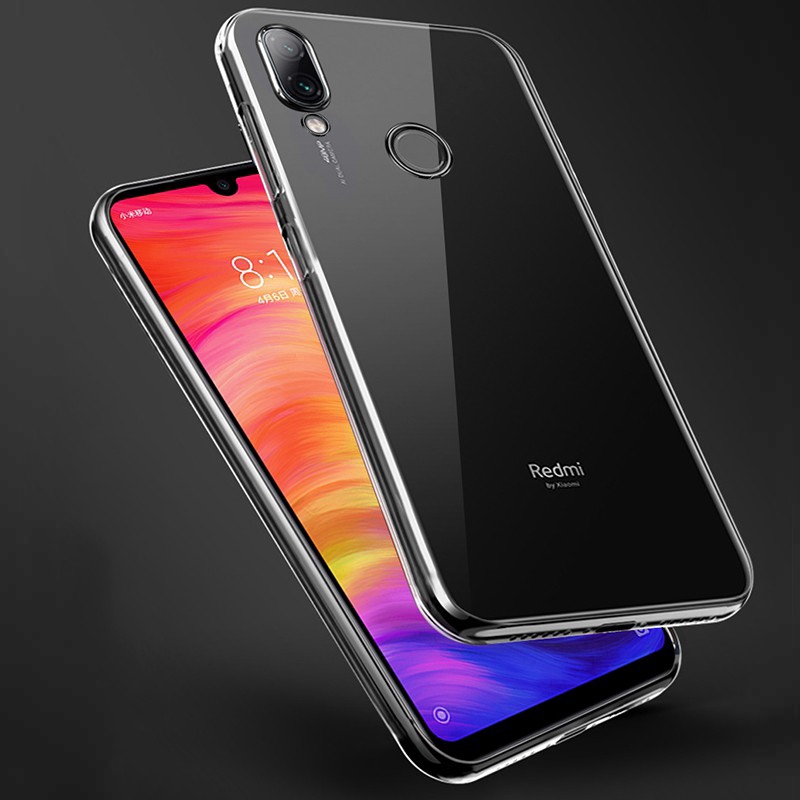 Ốp điện thoại chống trầy trong suốt cho Xiaomi Poco F1 Mi 8 9 Redmi Note 7 6 5 plus pro