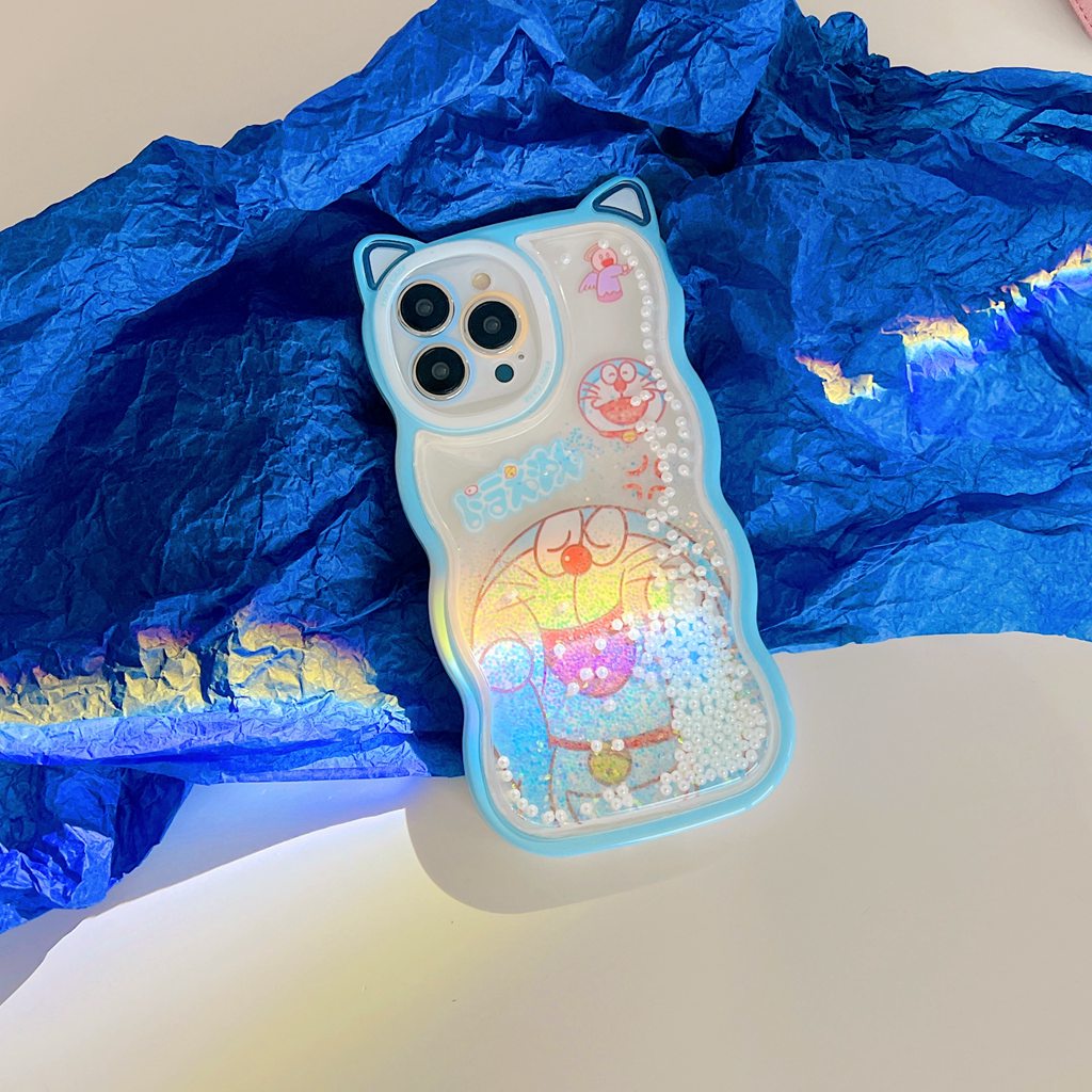 Ốp Điện Thoại TPU Dẻo Họa Tiết Hoạt Hình Doremon Dễ Thương Chống Trầy Cho iPhone 11 13 12 Pro Max XR 7 8 Plus