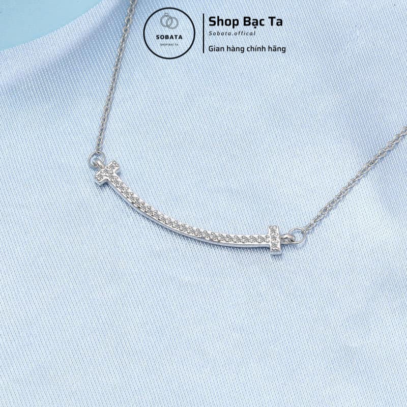 Vòng cổ bạc ta mặt cười mẫu hot hit năm nay - SDCN27 - Shopbacta