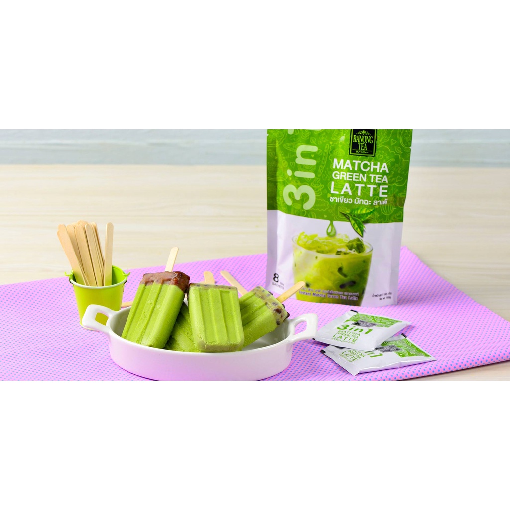 RANONG TEA [Túi XANH LÁ 160g] TRÀ SỮA XANH MATCHA HÒA TAN [Thailand] 3 in 1 Instant Matcha Green Tea Latte (halal)