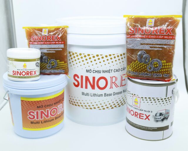 Mỡ chịu nhiệt Sinorex lon 400g
