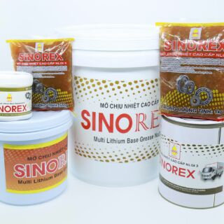 Mỡ chịu nhiệt Sinorex lon 400g