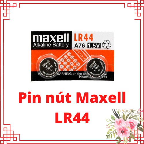 Combo 2 viên Pin nút Maxcel LR44 dùng cho máy tính