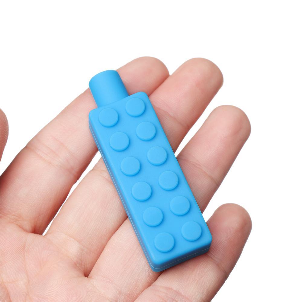NIUYOU Đồ Chơi Gặm Nướu Hình Khối Bút Chì Bằng Silicone Dành Cho Trẻ Em