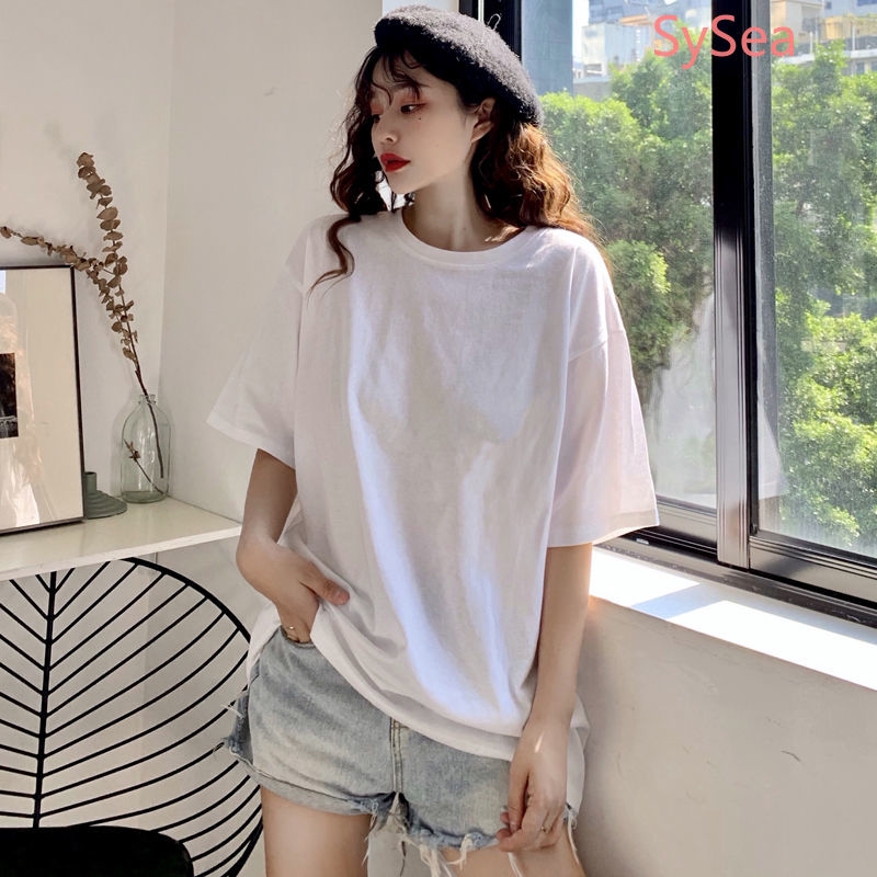 Two Pieces Women's Summer Short Sleeve Casual Loose T-shirt