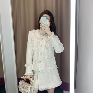 Set dạ tiểu thư viền tua LUX