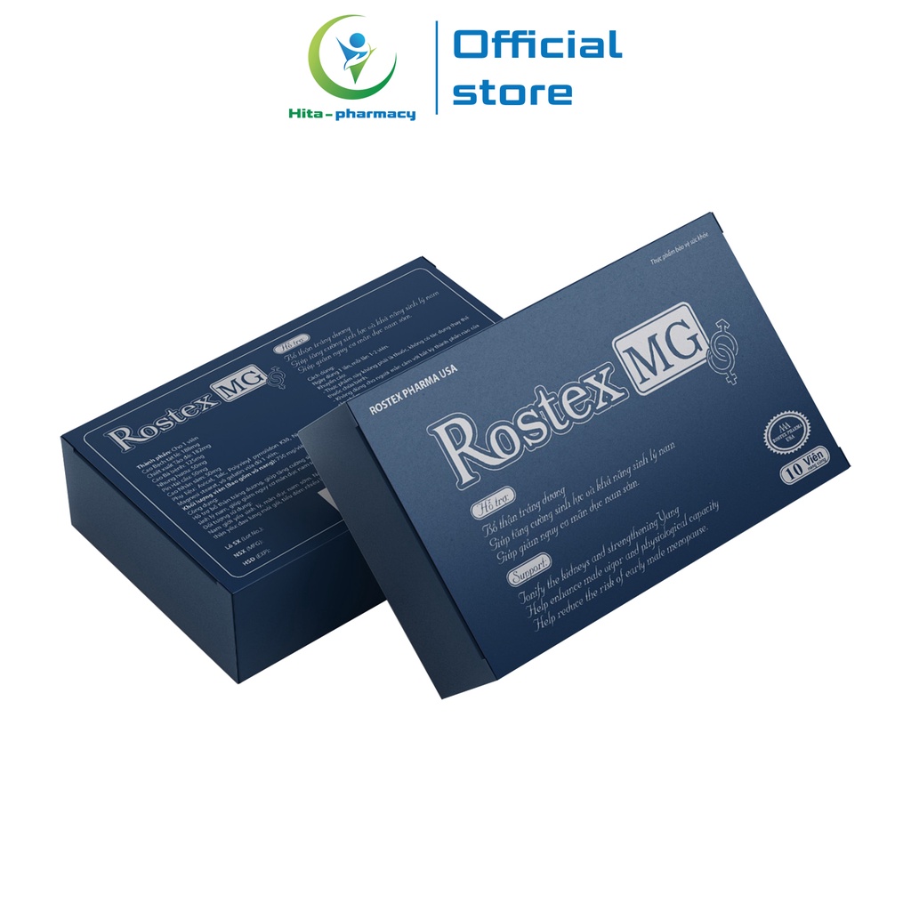 Tăng cường sinh lý nam 1h Rostex MG bổ thận, kéo dài thời gian - 10 viên [Rostex MG Xanh]