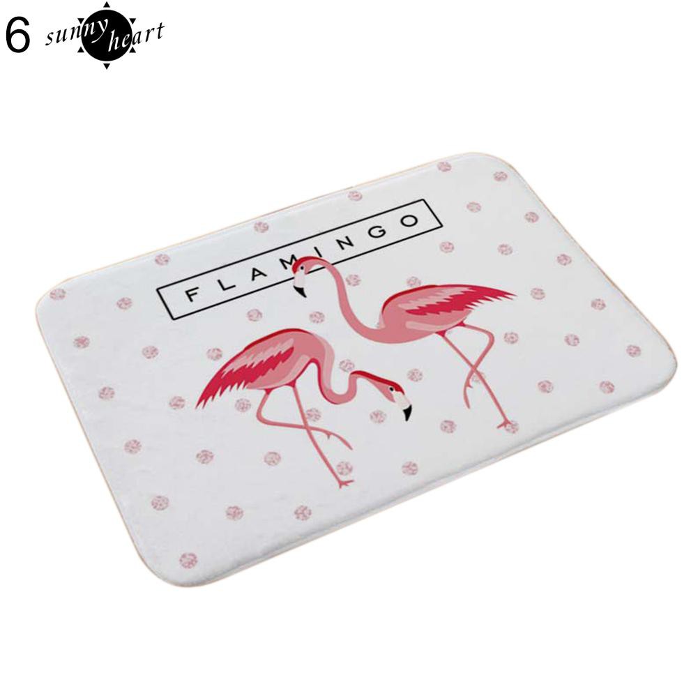 Thảm Chùi Chân Chống Trượt Họa Tiết Hồng Hạc