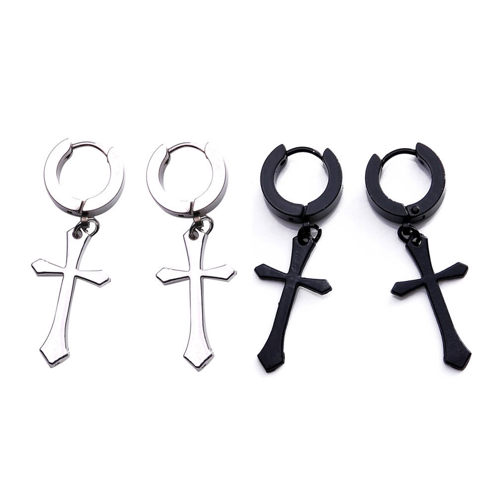 Set bông tai hình thánh giá thời trang