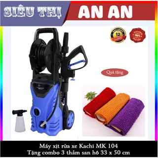 MÁY XỊT RỬA XE KACHI MK104 - TẶNG 3 THẢM SAN HÔ 33x50cm