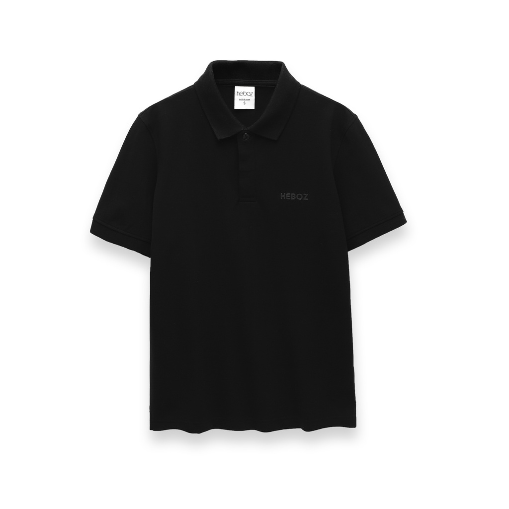 Áo thun nam có cổ - Polo HEBOZ trơn cúc ẩn 6 màu basic - chất vải cao cấp, thoáng mát chống nhăn - 00001039