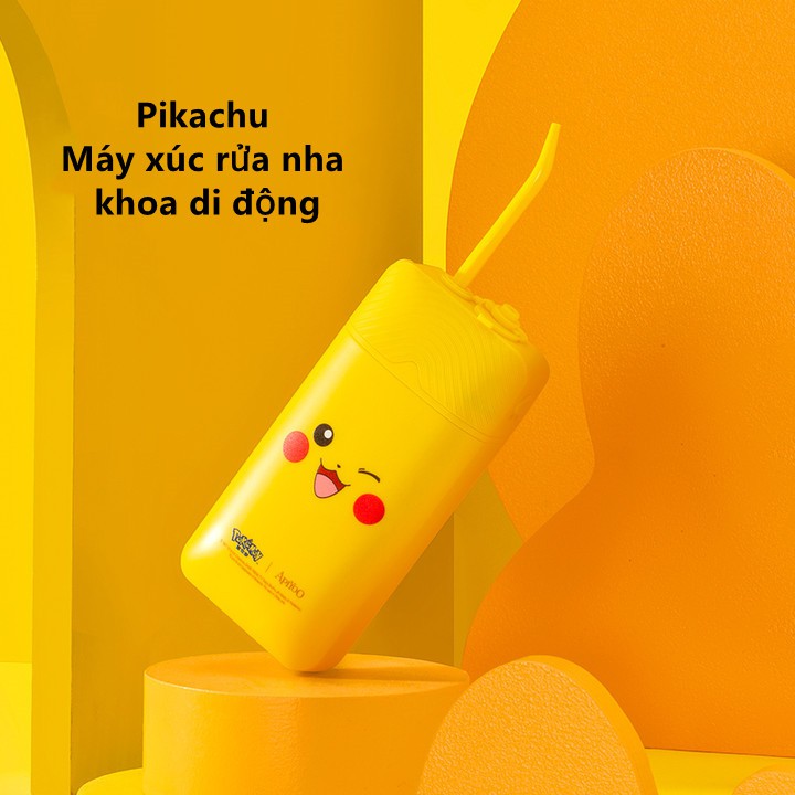 Máy tăm nước APIYOO X6-PKQ hình Pikachu 3 tốc độ cho răng miệng