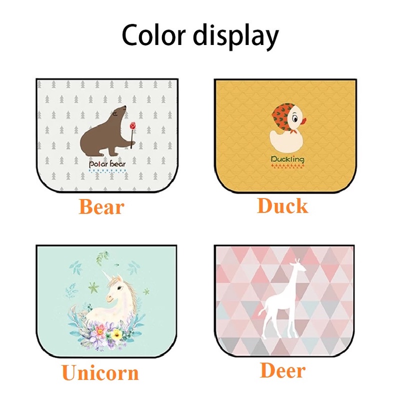 Tấm rèm che nắng cửa sổ xe hơi hít nam châm chống tia UV họa tiết hoạt hình đáng yêu dành cho trẻ em