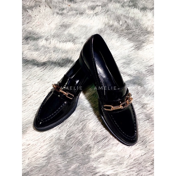 Loafer bóng mũi nhọn xuất dư ZR