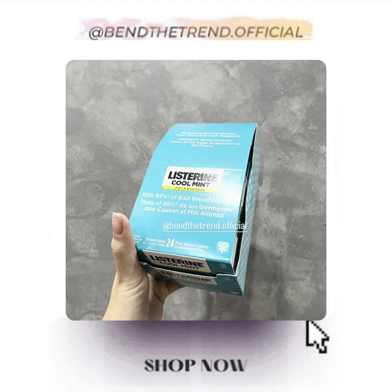 MIẾNG NGẬM THƠM MIỆNG LISTERINE BỎ TÚI VĨ 24MIẾNG