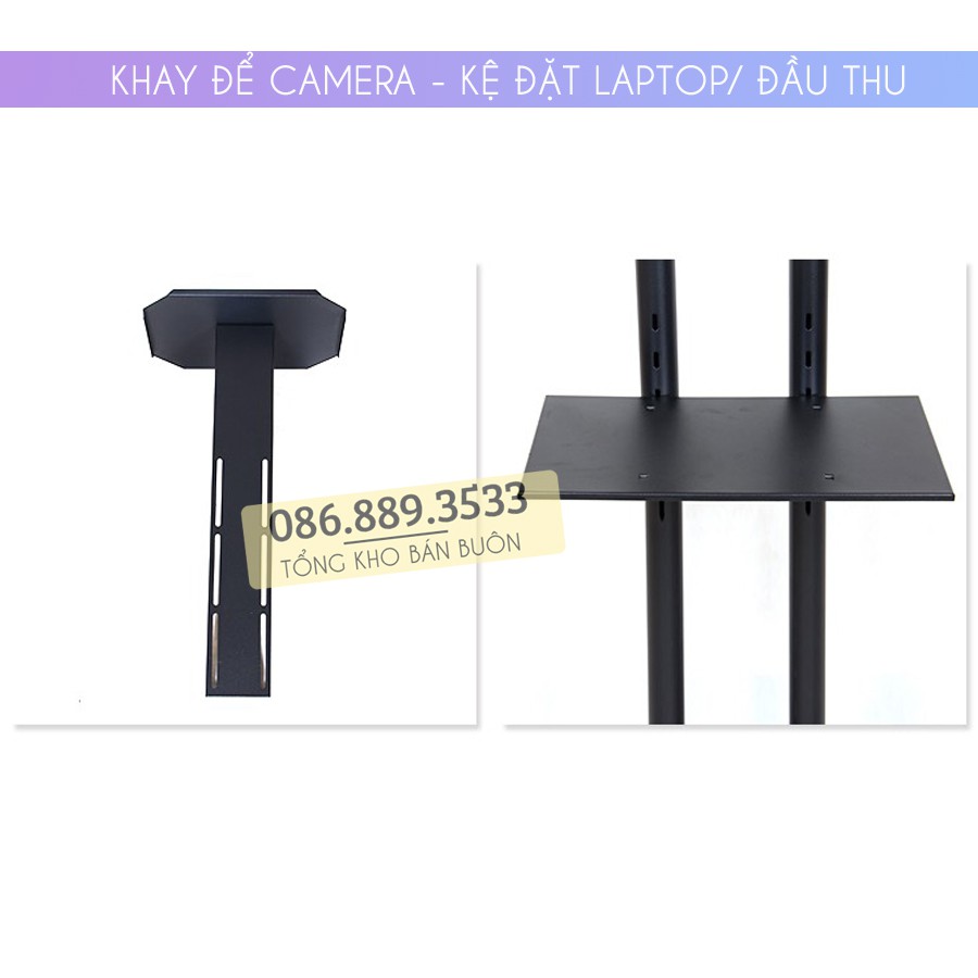 Giá treo tivi di động ErgoTek E1500 32 - 43 - 50 - 55 inch - Cột Kệ Treo Tivi Có Bánh Xe Di Chuyển