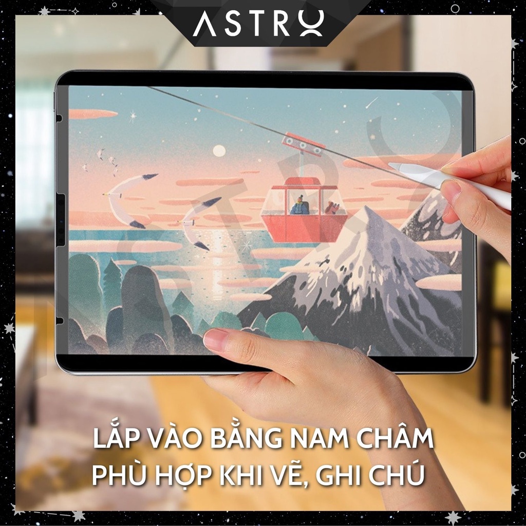 [Paperlike nam châm] Miếng dán AstroMazing Paperfilm Paper like tháo rời dành cho iPad Pro 11 12.9 Air 4 5 Gen 7 8 9 10