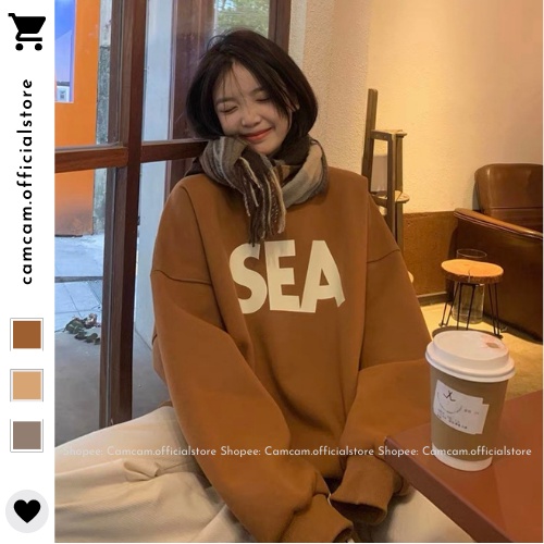 Áo Nỉ SEA, Áo Sweater Cổ Tròn Mix Gì Cũng Xinh Camstore