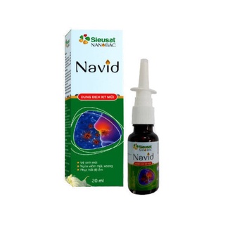 Dung dịch xịt mũi nano bạc navid chai 20ml