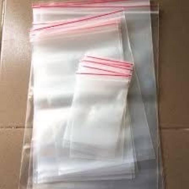 100G Túi zip trong viền đỏ