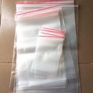 100G Túi zip trong viền đỏ