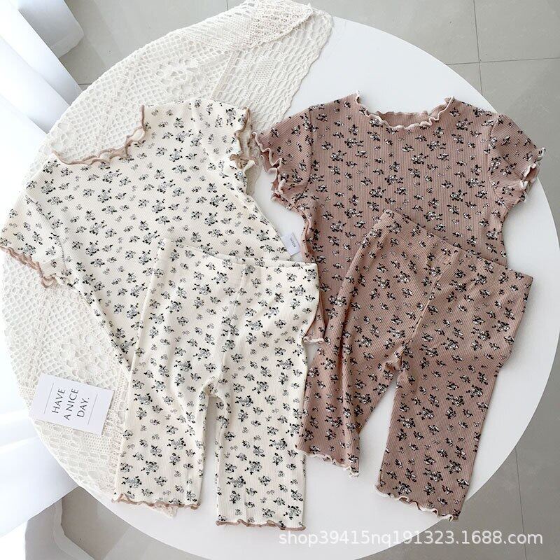 Bộ Áo Thun + Quần Sooc In Họa Tiết Hoạt Hình Thời Trang Mùa Hè Xinh Xắn Cho Bé Từ 3-7 Tuổi