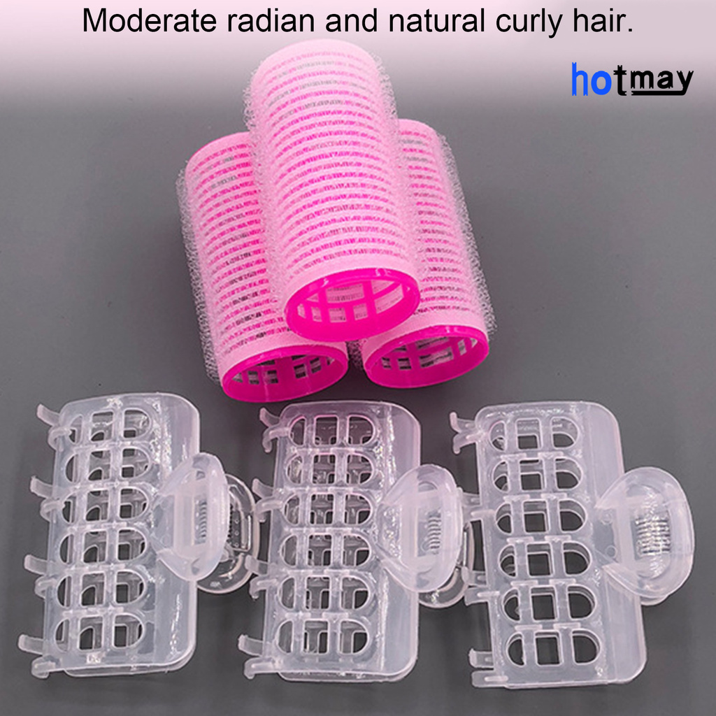 (Hàng Mới Về) Bộ 3 Dụng Cụ Con Lăn Tạo Kiểu Tóc Bằng Nylon Diy Cho Salon