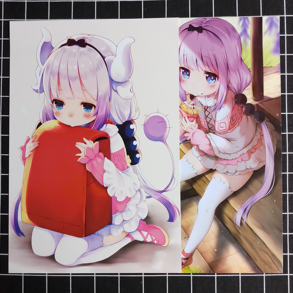 Poster Anime Maid Dragon (8 Tờ)